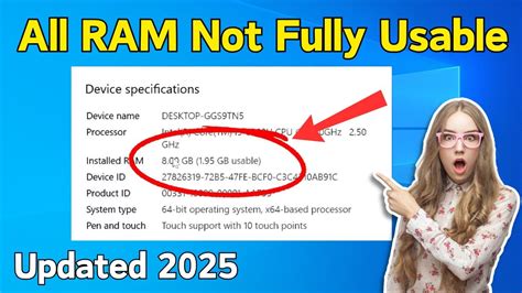 installed ram not all usable windows 10.